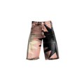 thumbnail image 4 of Stephy Flare Denim Shorts for Women Wide Leg Denim Shorts Woman Vintage Floral Print High Waisted Straight Stretch Pants with Pockets, Gray, 3XL, 4 of 4