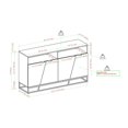 thumbnail image 3 of Ian Contemporary 58" 4-Angled Doors Sideboard in Birch, 3 of 5