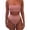 Pink, variant on 1 Set Bikini Set Solid Color Elastic High Waist Strapless Summer Lady Swimsuit for Swimming
