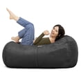 thumbnail image 1 of Jaxx Sofa Saxx 4 Foot Lounger Bean Bag, Black, 1 of 5