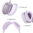 thumbnail image 3 of Funda de silicona Jiboku para AirPods Max 3 en 1, color morado, 3 of 5