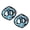 Blue, variant on TUFFY® Ultimate 3WayRing Yellow Bone, 2 Pack, Durable Plush Squeaky Dog Toys