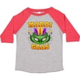 thumbnail image 3 of Inktastic Mardi Gras with Green Masquerade Mask Boys or Girls Toddler T-Shirt, 3 of 5