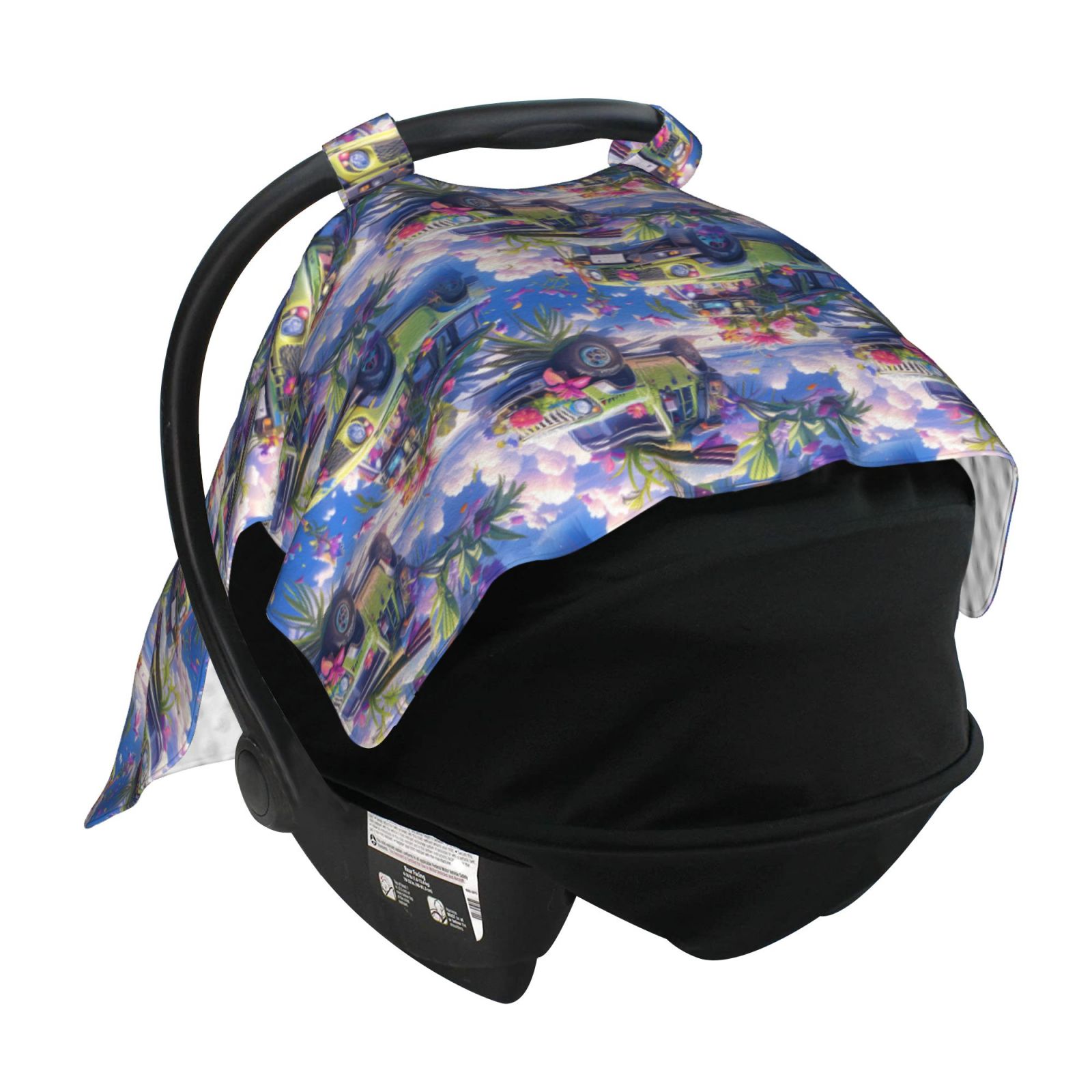 Car Seat Cover Baby - summer style green SUV Breathable Infant Car Seat Cover for Baby Carseat, Lightweight Comfort Baby Essentials Must Haves Newborn Stuff for Girl Boy