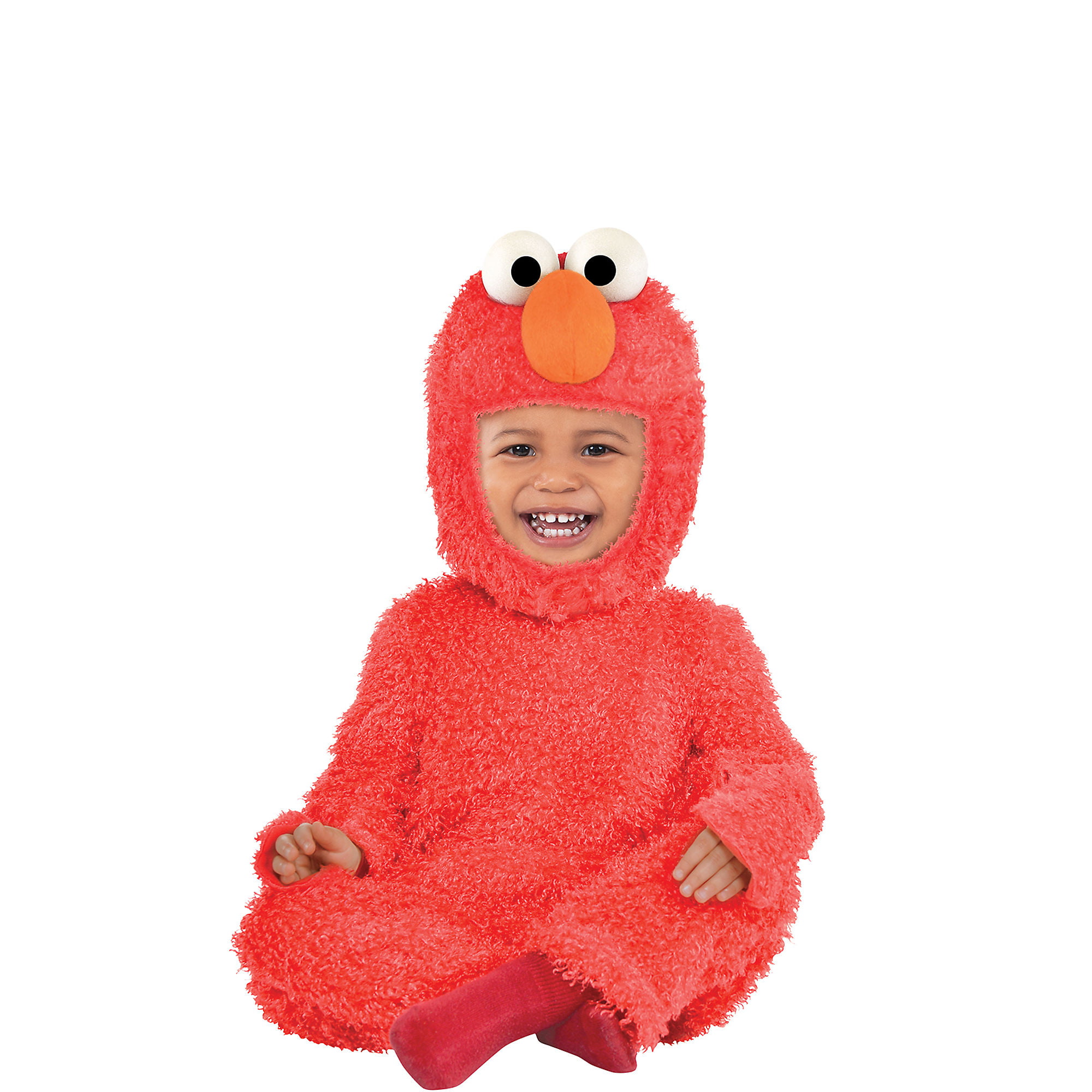 Sesame Street Pink Elmo Toddler Girls Comfy Fur Halloween Costume 