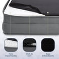 thumbnail image 4 of MAGMALIFE Cama Ortopédica Extra Grande para Perros con Espuma de Alta Densidad y Tela Terciopelo Suave Funda Lavable Base Antideslizante, Ergonomica 107x77x23 cm, 4 of 7