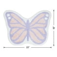 thumbnail image 5 of Your Zone Pink & Purple Butterfly Shaped 18 x 22 inch 100% Cotton Bath Rug, 5 of 6
