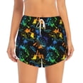 thumbnail image 4 of Lsque Retro Truck Printed Women's Running Shorts with Liner Pockets,Elastic Quick Dry Workout Athletic Gym Yoga Shorts,Womens High Waist Shorts-XX-Large, 4 of 9