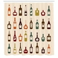 thumbnail image 3 of Ambesonne Alcohol Shower Curtain, Alcoholic Strong Drinks, 69"Wx84"L, Multicolor, 3 of 3