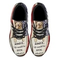 thumbnail image 2 of Life Would Be Boring Without Me Golden Retriever Shoes Sneakers Black Size 9, 2 of 7