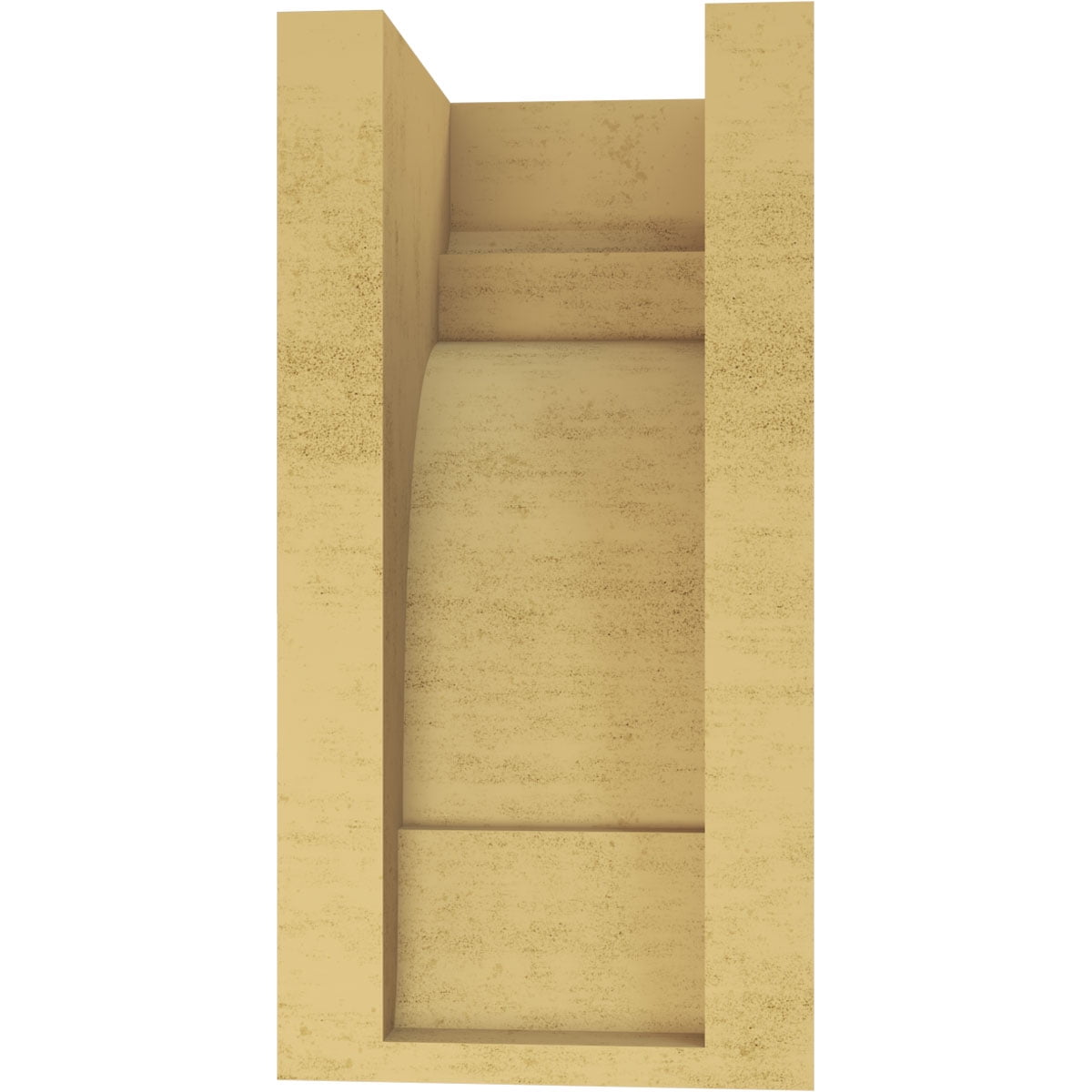 5"W x 5"D x 10"H Wide New Brighton Rough Cedar Woodgrain TimberThane Corbel, Primed Tan