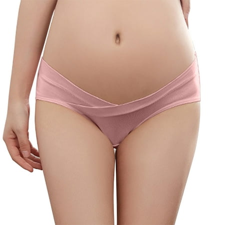

ZRBYWB Panties For Women Pregnant Women s Underwear Pure Cotton After Pregnancy Low Waist Abdomen Support Seamless Thin Summer Large Size