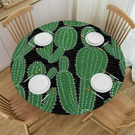 

Desert Round Tablecloth with Elastic Fitted Table Cover