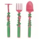thumbnail image 1 of Kitchen Aid Utensilios para niños pequeños - Tenedor y cuchara de plástico reutilizables para niños pequeños y estuche de almacenamiento - Adecuado para utensilios para niños, 1 of 2