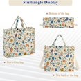 thumbnail image 6 of FORMRS Womens Corduroy Tote Bag Crossbody Shoulder Handbag with Pocket, Cute Animals, 6 of 7