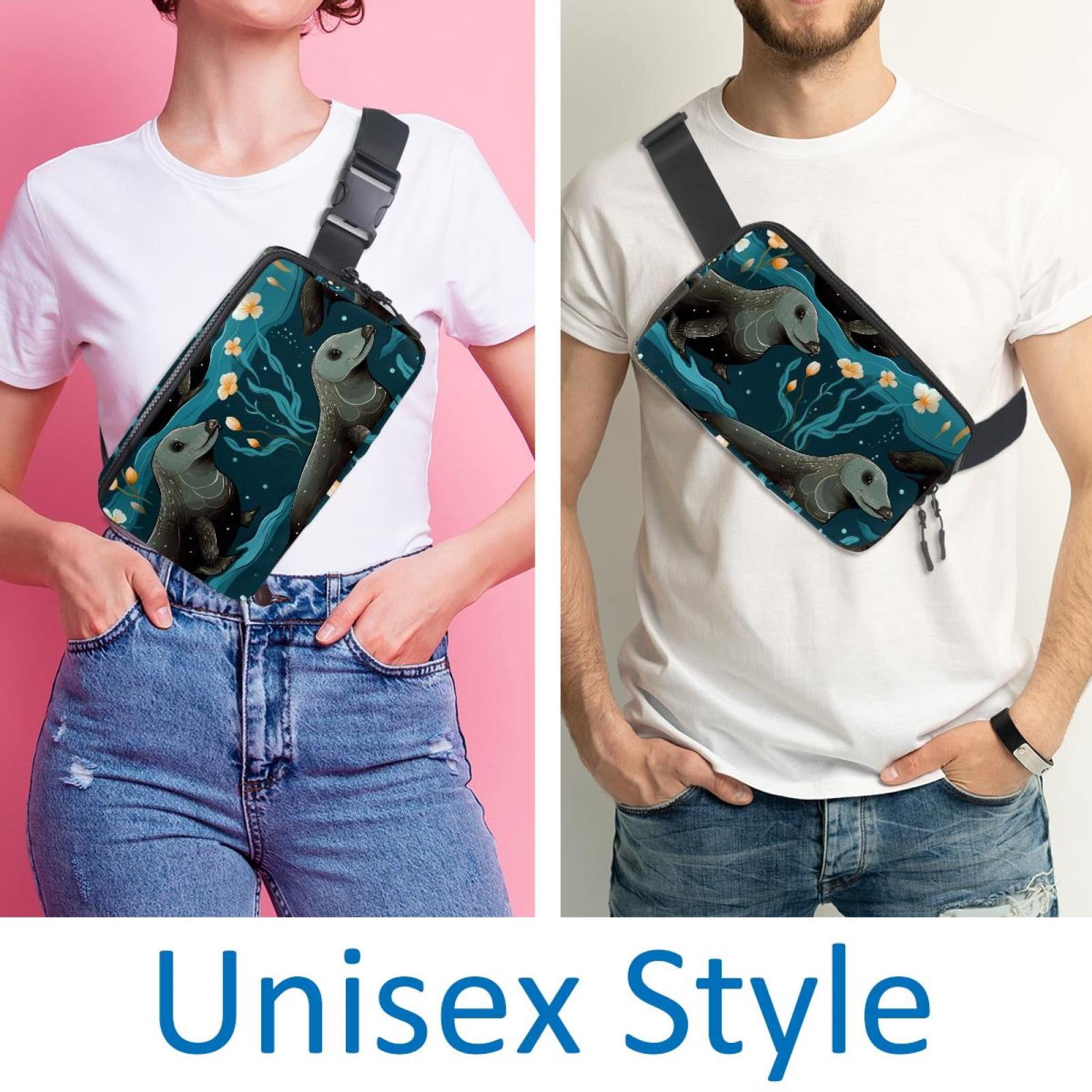 Platypus Versatile Lightweight Adjustable Crossbody Bag with Extension Strap - Unisex Waist Bag Fanny Pack