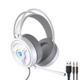 thumbnail image 3 of PSH-200 Auriculares Estéreo para Juegos con Cable Juego de Computadora Auriculares con Cancelación de Ruido en La Oreja con Micrófono Orejeras Suaves blanco Macarena Auriculares para juegos con cable, 3 of 6