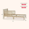 thumbnail image 2 of Dream On Me Brookside Toddler Bed, Vintage White Oak, 2 of 6