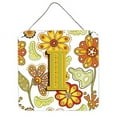 thumbnail image 2 of Carolines Treasures CJ2003-RDS66 Letter R Floral Mustard And Green Wall and Door Hanging Prints, 2 of 7