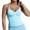 Light Blue, variant on Women's High Elastic Nylon Seamless Sports Vest Top With Chest Cushion Beauty Back Fitness Sports Yoga Vest