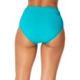 thumbnail image 2 of Anne Cole womens  Hi Waist Shirred Bottom, s, Green, 2 of 4