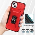 thumbnail image 2 of Funda para GANGXUN iPhone 14 Plus - Soporte metálico, Función magnética, Rojo, 2 of 5