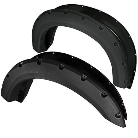 - Spec-D Tuning Rugged Textured 1999-2007 F250 F350 Bolt On Pocket Rivet Style Fender Flares 4Pc (Left + Right) 1999 2000 2001 2002 2003 2004 2005 2006 2007