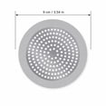 thumbnail image 3 of Circular Silicone Floor Drain Cover 3.5in Multi-Hole Mesh Hair Catcher Strainer Anti-Clogging Filter Pad for Bathtub Bathroom Sink, 3 of 6