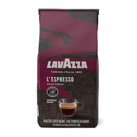 Crema Whole Bean - Lavazza L'Espresso Gran Crema Whole Bean Coffee Blend, Medium Espresso Roast, 35.2 Ounce Bag