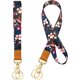 thumbnail image 1 of Correa para el cuello con cordón, llavero, pulsera, correa para la muñeca, cordón, estampado de flores personalizado, para titular de la tarjeta de identificación, llaves, cámara, teléfono móvil, 1 of 5