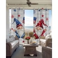 thumbnail image 6 of Independence Day Blackout Curtains for Bedroom Living Room Darkening Curtains 63 Inches Long Modern Gnomes Star Grey Checkered Window Curtain 2 Panels Set Window Treatment Grommet Drapes 52"x63", 6 of 9