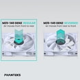 thumbnail image 3 of Ventiladores de refrigeración Phanteks M25-120 Gen2 Triple Pack ARGB blancos, 3 of 8