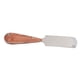 thumbnail image 2 of Skiver de cuero cuchillo de corte de cuero en forma de arco con mango de madera resistente y duradero de acero de alta velocidad para corte de cuero para cuero DIY Amonsee Otros, 2 of 8