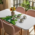 thumbnail image 3 of Green Christmas Tree Table Cloths for 6 Foot Rectangle Tables, Xmas Reindeer Modern Abstract Art Patio Waterproof Elastic Fitted Tablecloths, Washable Rectangular Table Cover for Camping, 3 of 8