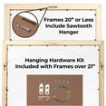thumbnail image 6 of 5x8 Classic Modern White Picture Frame - UV Acrylic, Foam Board Backing, Hanging Hardware, 6 of 8