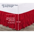 thumbnail image 5 of SGI Bedding 12 Inch Multi Ruffled Bed Skirt | Microfiber Bed Skirt | Fade Resistant, Wrinkle Free, Anti-static, Decorative, Extra Storage Space, Clutter-Free | King, Blood Red, 5 of 8