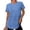 Blue, variant on T Shirt Women Short Sleeve Crew Neck Basic Tees Spring Clothes Fashion Clothing