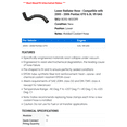 thumbnail image 2 of Lower Radiator Hose - Compatible with 2005 - 2006 Pontiac GTO 6.0L V8 GAS, 2 of 2