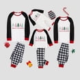 thumbnail image 1 of Pijamas familiares a juego de Navidad, conjunto de pijamas blancos de árbol hermoso de Feliz Navidad, 1 of 4