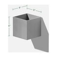 thumbnail image 3 of Veadek Geo Series Hanging 5" Planter - 2 Pack Grey, 3 of 9