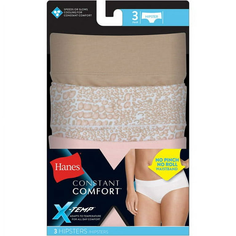 Hanes Women's Constant Comfort X-Temp Hipster Panty (Pack of 3) 