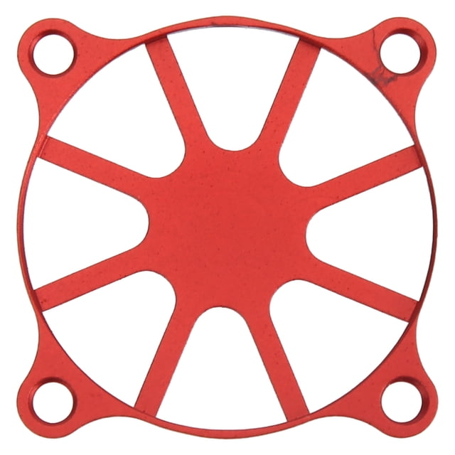 Cooling Fan Cover, Heat Dissipation Fan Cover Aluminum Alloy CNC Machining For Remote Control Model Car Red