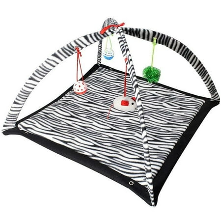 Print Cat Toy - Zebra Print Play Tent Cat Toy
