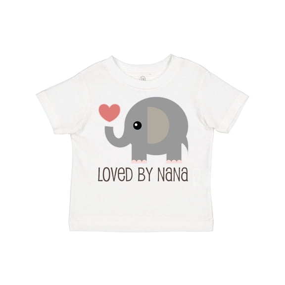 Inktastic Loved by Nana Grandchild Elephant Boys or Girls Toddler T-Shirt