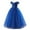 Blue, variant on Coerni Girls Sequins Maxi Dress Layered Tulle Mesh Puffy Floor Length Dresses for Kids Formal Wedding Evening Dance Gown Skirt