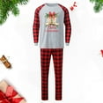thumbnail image 2 of Odeerbi Christmas Pajamas for Family Holiday Plaid Long Sleeve Family Christmas Pajamas Matching Sets Dad Plaid Printed Loungewear Top Pants Set Two-Piece Sleepwear Xmas PJs Set Red, 2 of 5