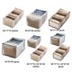 thumbnail image 2 of 3 piezas de tela cajón organizador gabinete armario divisor para jeans 7 celdas blanco Ehuebsd Libre de BPA, 2 of 7