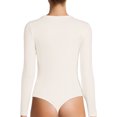 thumbnail image 4 of Time and Tru Women's Long Sleeve Bodysuit, 4 of 5