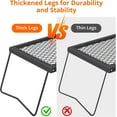 thumbnail image 6 of ChaoLink 17x12.2" Swivel Campfire Grill Grate, Portable Outdoor BBQ Stand, Durable Steel Cooking Rack, 6 of 6