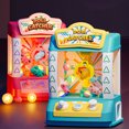 thumbnail image 2 of Mistaha Mini Pink Doll Machine with LED Lights and Sound Effects - Includes 20 Dolls, 10 Capsules - Dual Power Options - Fun Grabber Toy for Kids, 2 of 7